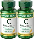 Nature 's Bounty C-vitamin + Rose Hips, immunforsvar, 1000 mg, overtrukne kapsler, 100 Ct - pakke med 2