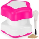 Johnbee Pill Crusher, Pill Grinder Fine Powder Extremely Fine. Lageret. Pill Knusere til ældre, Familie og Kæledyr. Silicone Edges. Grind multiple piller på én gang - Rengøring børste (lilla)