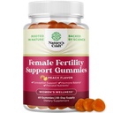 Fertilitet Gumier for kvinder forsøger at conceive - Yummy Gummy Fertilitet Supplement for kvinder med Myo-Inositol folsyre & Vitex Chasteberry - Vegan non-GMO & Gluten Free - saftig Peach (30 Servere)