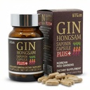 Koreansk rød Ginseng [Gin HONGSAM] 60 Kapsler - Premium Anti Aging Kosttilskud - Boost Energy against 124; Mumminal for kvinder og mænd 100% rød Ginseng