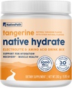 NativePath Native Hydrate, Zero Sugar, Electrolytes Powder med BCAAs, Tangerine Hydration, Keto & Paleo Friendly, 30 Servere