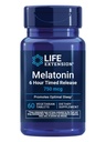 Life Extension Melatonin 6 Hour Timeed Release, 750 mcg, Extended-Release Formel til genert dvalestøtte, sunde cirkadiske rhythms, cellular Defense, Gluten- Free, Non- GMO, Vegetar, 60 tabletter