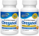 NORTH AMERICAN HERB & SPICE Oreganol P73 - Pakke af 2, 120 Softgels - Ubehandlet, Vegan- Friendly Wild Oregano - Middelhavet Kilde - Non- GMO - 240 Total Servering