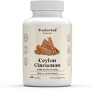 Ceylon Cinnamon 1200mg - Pure Ceylon Cinnamon - Vegan - Non- GMO - Support Heart and Cognitive Health - Rich in Antioxidants - 60 Vegetabilske kapsler - Made in USA