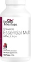 Bariatric Advantage Essential Multivitamin uden jern - 200 DV af vigtige næringsstoffer - Trace Mineral Support - Multivitaminer til Bariatric Patienter - Berry - 180 tabletter