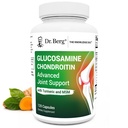 Berg Glucosamin Chondroitin MSM Turmerisk & Boswellia - Avanceret fælles supporttillæg med 1500 mg glucosamin Sulfate - Inkluderer 120 kapsler