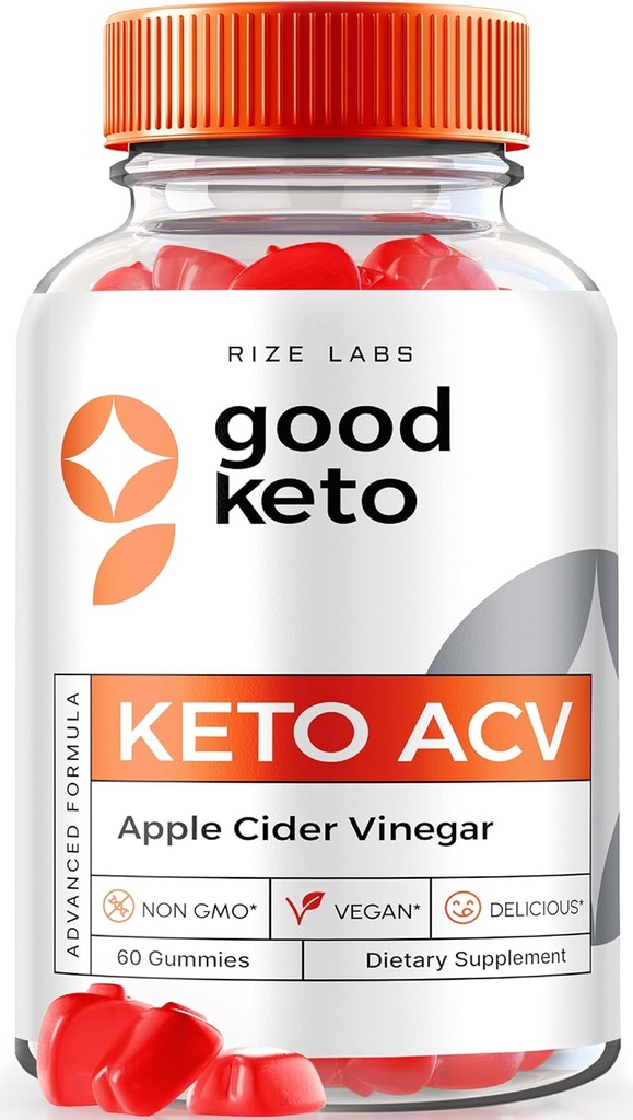 rize labs - Good Keto ACV Gummies for Advanced Weight Loss, All Natural, Premium Formula, Apple Cider Vinegar Supplement (60 Gummies)