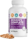 Bronson ONE Daily Women 's Complete Multivitamin Multimineral Once- Daily Multi for Active Women, 180 tabletter