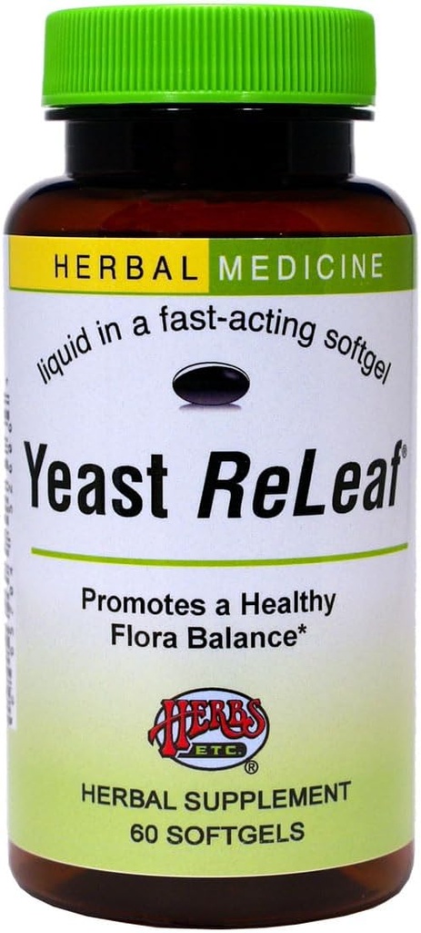 Herbs Etc. Yeast ReLeaf® Softgels 60 ct