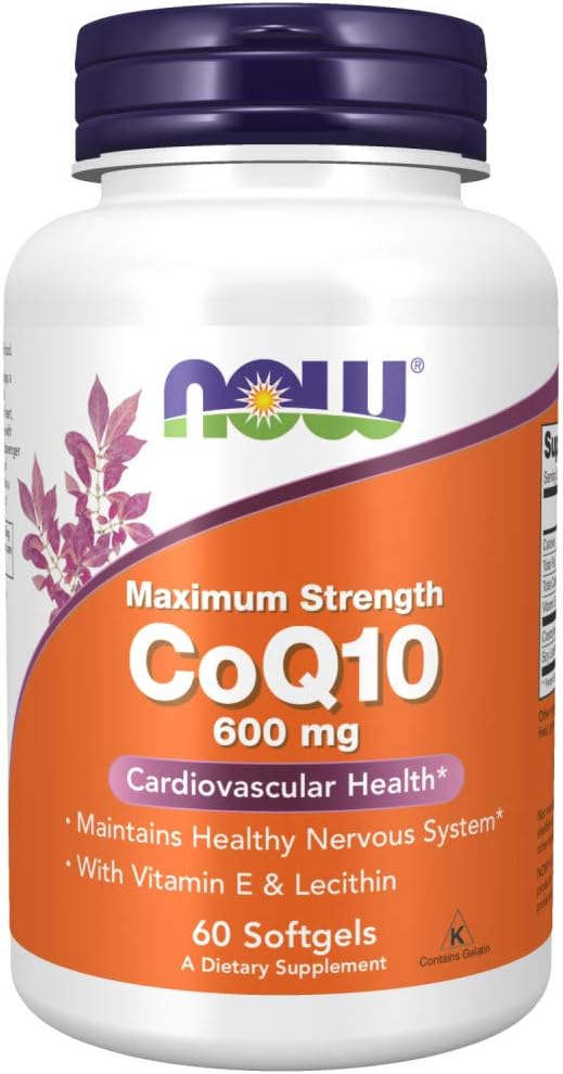 Now CoQ10 Co- Enzyme Q10 600 mg - 60 Softgels