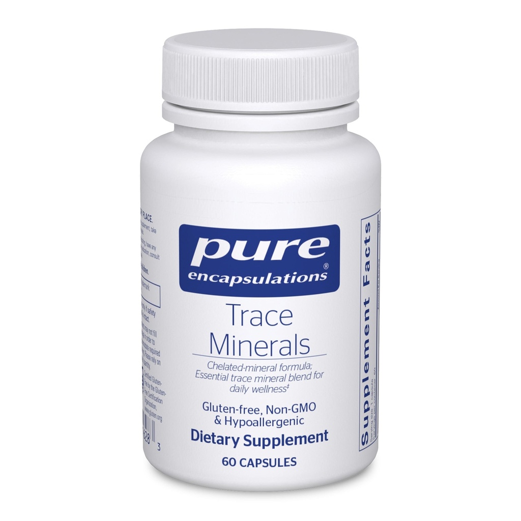 Rene indkapslinger Spormineraler - Multimineral supplement - Mineral supplement - Understøtter Metabolisme & Cellular funktion * - Gluten Free & Vegan - 60 kapsler