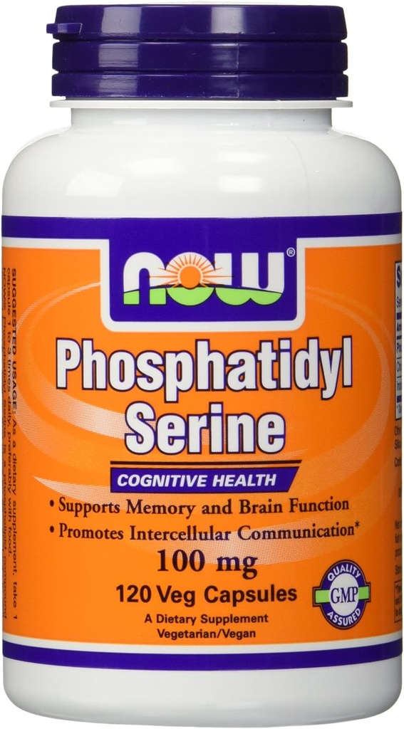 Now Foods Phosphatidyl Serine 100mg, (2 x 120) 240 Veg kapsler