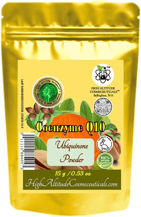 15g Coenzym Q10 (Ubiquinon, Coq10) Pulver Kosmetisk antioxidant Fyring hudpleje, Gør det selv flydende ansigt serum, fløde, Lotion, Fugt, Stramning Slag Hud, Forbedre Stretch Marks Udseende