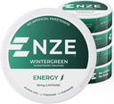NZE Caffeine Nootropic Pouches (Wintergreen) - Energy Pouches with 50mg Caffeine, Alpha GPC, L-Tyrosine & L-Theanine with No Sugar or Artificial Sweeteners - 15 Pouches Per Can - 5 Pack