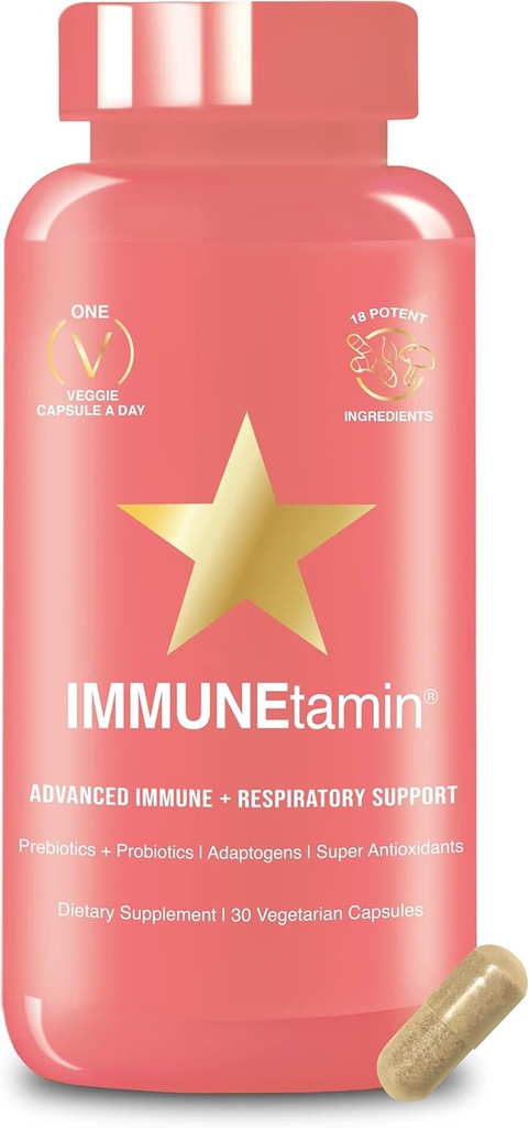 HAIRtamin IMMUNEtamin Immunitet Booster kapsler med respiratorisk støtte