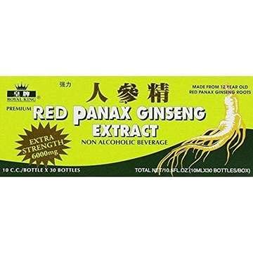 Royal King Red Panax Ginseng Extract 6000mg 10c.c. / flaske X 30 (pakke med 4 æsker)