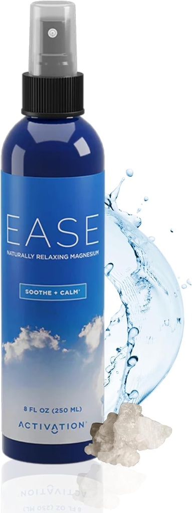 Aktivering Ease Magnesium Spray 124; 250 ml Spray 124; Dead Sea Magnesium Chloride Spray 124; Fast- Absorbing Topical Spray for Natural Balance and Relaxation