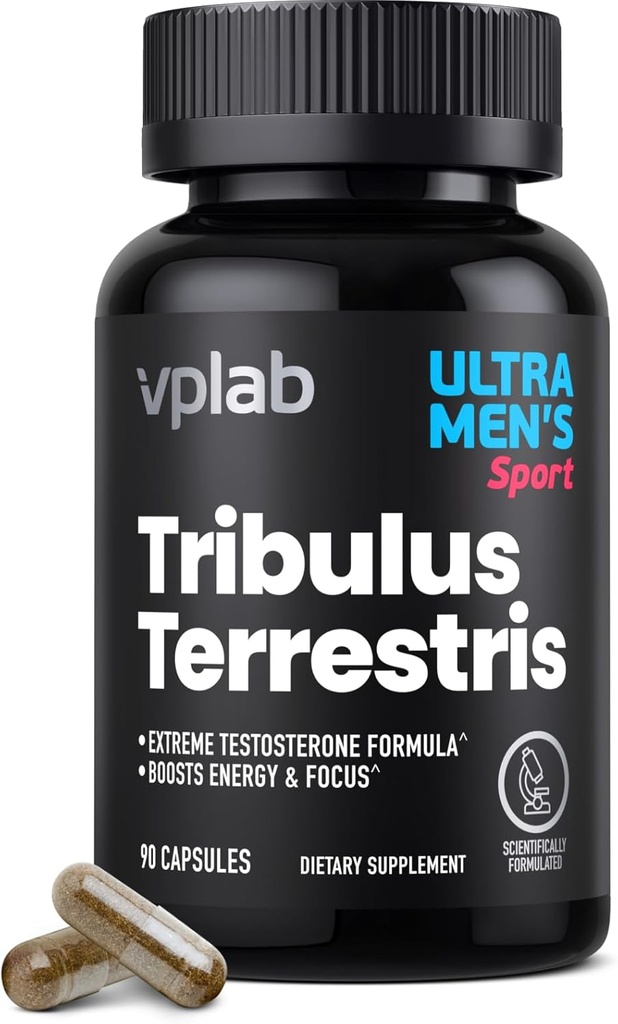 VPLab Ultra Herres Tribulus Terrestris - Dagligt multivitamin supplement til mænd med Tribulus Terrestris Extract og zink - Understøtter niveauer & immunsystem, 90 kapsler