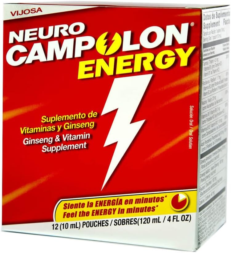 Laboratorios Campolon Energy B Vitamin Pouches - fremmer sundere fysisk energi og mental energi - 12 Pouches