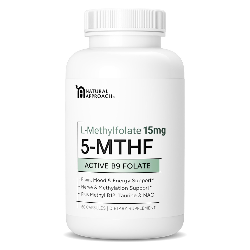 L- Methylfolat 15mg plus methyl B12, D3, Taurine & NAC