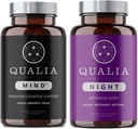 Qualia Mind & Qualia Night Note 124; Premium Nootrop supplement til mental ydeevne & Brain Health