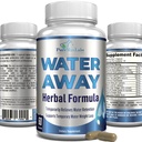 Vand væk Gentle Herbal Diuretic - Natural Diuretic Water Pills - Relieve Bloating, Reducer overskydende vand vægt med Mælkebøtte Leaf, grøn te, Detox rense og urinvejssygdomme. Ikke-GMO, 60 kapsler
