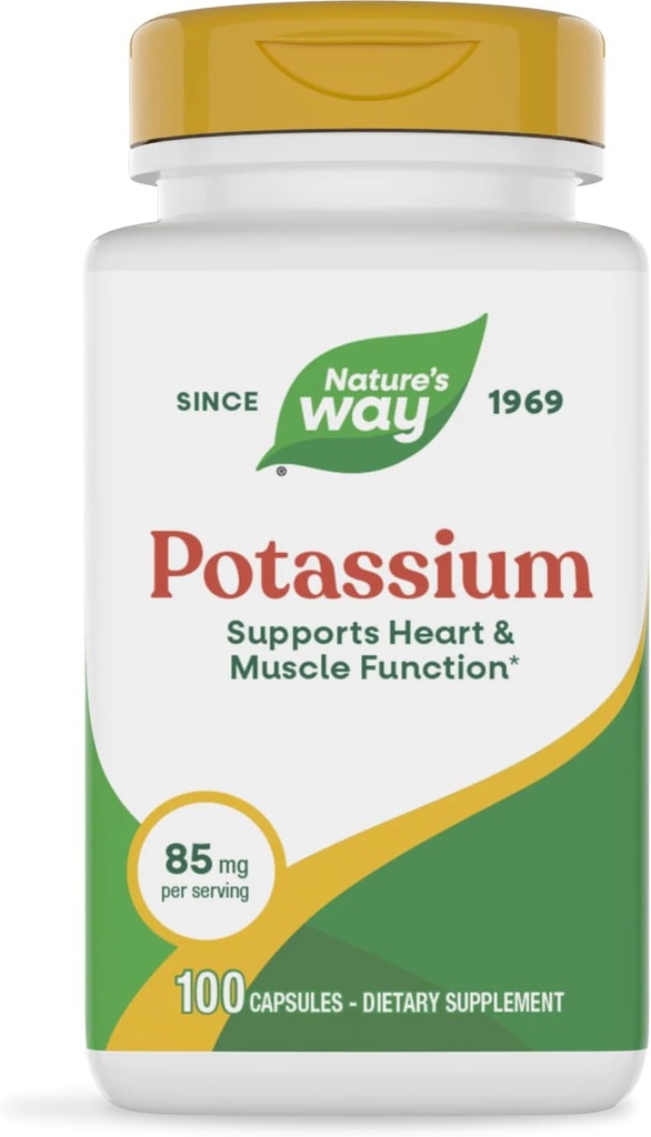 Nature's Way Potassium Complex, 100 Caps (Pack of 2)