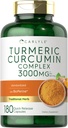 Carlyle gurkemeje Supplement 124; 3000mg 180 Kapsler} 124; med sort peber, Curcuminoids og Bioperine • 124; Non- GMO, Gluten Free