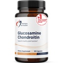 Design for sundhed Glucosamin Chondroitin - Glucosamin Sulfate + Chondroitin Sulfate Supplement - Understøtter sund fælles funktion (120 kapsler)