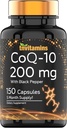tnvitamins CoQ- 10 200mg - 150 kapsler med sort pepper ekstrakt