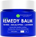 Truect Naturals Remedy Balm med Tea Tree Oil, 2 oz - Lindrende Moisturizer til Rough Areas - Nærende Foot og Body Balm med Tea Tree, Lavender, og Eucalyptus