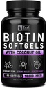 Zeal Biotin 10000mcg med Organic Coconut Oil Softgels
