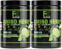 FXSUPPS Amino Hero Sour Ice Flavor (50 Servering) Note 124; efter-workout Inddrivelse drik for mænd og kvinder