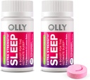 OLLY Extra Strength Sleep Fast Opløs tabletter, 5 mg Melatonin, Vegan, Jordbær - 60ct