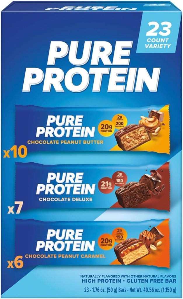 Pure Protein Bars, Variety Pack, 1, 76 oz, 23 - te