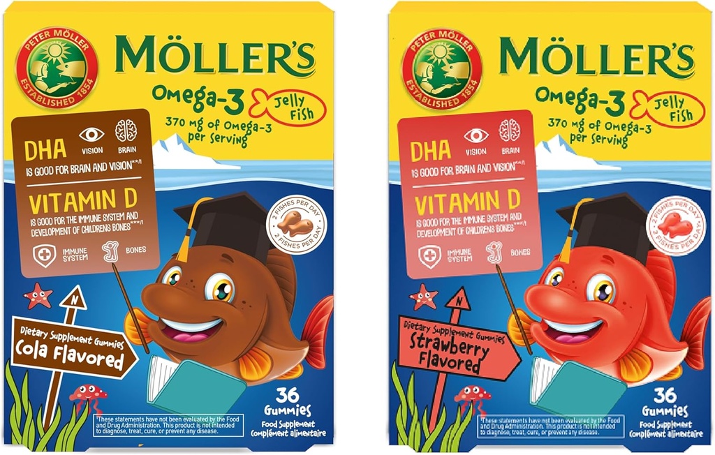 MÖLLER 'S MÅ 124; Omega 3 Kapsler til børn