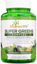 SuperGreens - Spirulina, Chlorella, Wheatgrass + Mere - Ernærings- Pakket Green Blend (90 kapsler)