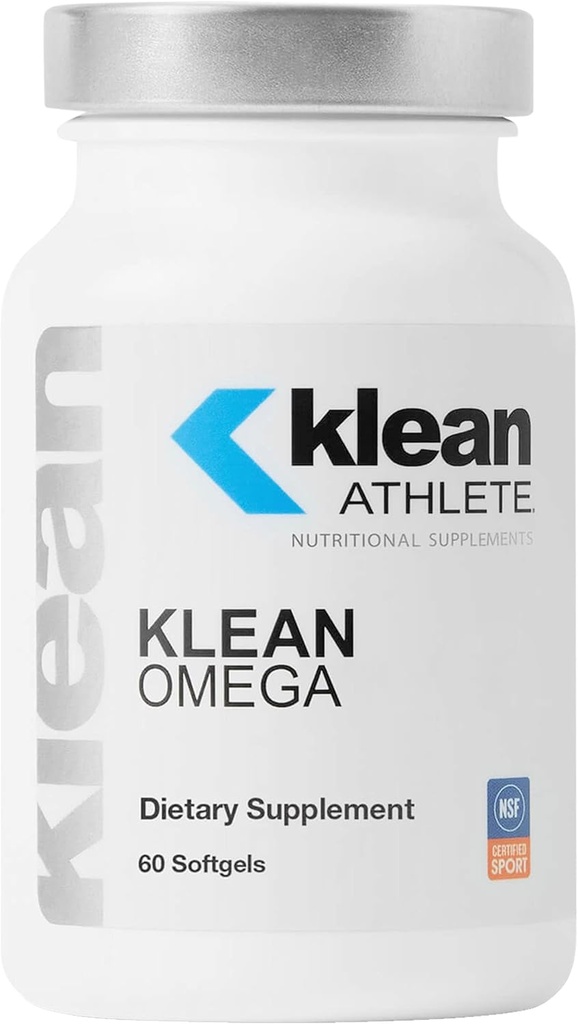 Klean Atlete Klean Omega Note 124; Pure Fish Oil in Triglyceride Form til støtte for kardiovaskulær, Neurologisk og fælles sundhed