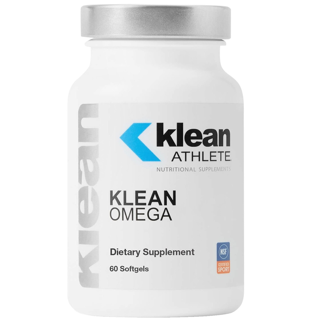 Klean Atlete Klean Omega Note 124; Pure Fish Oil in Triglyceride Form til støtte for kardiovaskulær, Neurologisk og fælles sundhed