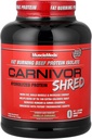 MuscleMeds Carnivor Shred Fat Burning Hydrolized Beef Protein Isolate, 0 Lactose, 0 Sugar, 0 Fat, Halal Certified, Vanilla Caramel, 4 Pound, 56 Servings