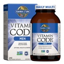 Livets Vitamin Code Hele fødevarer Multivitamin til mænd - 240 kapsler, Vitaminer til mænd, Frugt Veggie Blend og Probiotika til energi, hjerte, Prostata Sundhed, Vegetarisk Mænds Multivitaminer