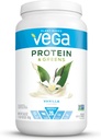 Vega Protein and Greens Vanilla (25 Servere, 26.8 Ounce) - Vegan Plant Protein Powder Shake, Gluten Free, Non Dairy, Non Soy, Non GMO