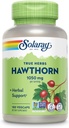 SOLARAY Hawthorn Berry Capsules 1050 mg - Lindrende urtestøtte - Hawthorne Berry supplement til total wellness support - hele Berry, Vegan, non-GMO, 60 dages garanti, 90 Servere, 180 VegCaps