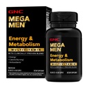 GNC Mega Mænd Multivitamin Caplets, Klinisk bevist at føle sig bedre, immunforsvar, energistøtte, Antioxidanter, B Vitamin, D-3 Vitamin, Timet Release, 90 tæller, 45 dages forsyning
