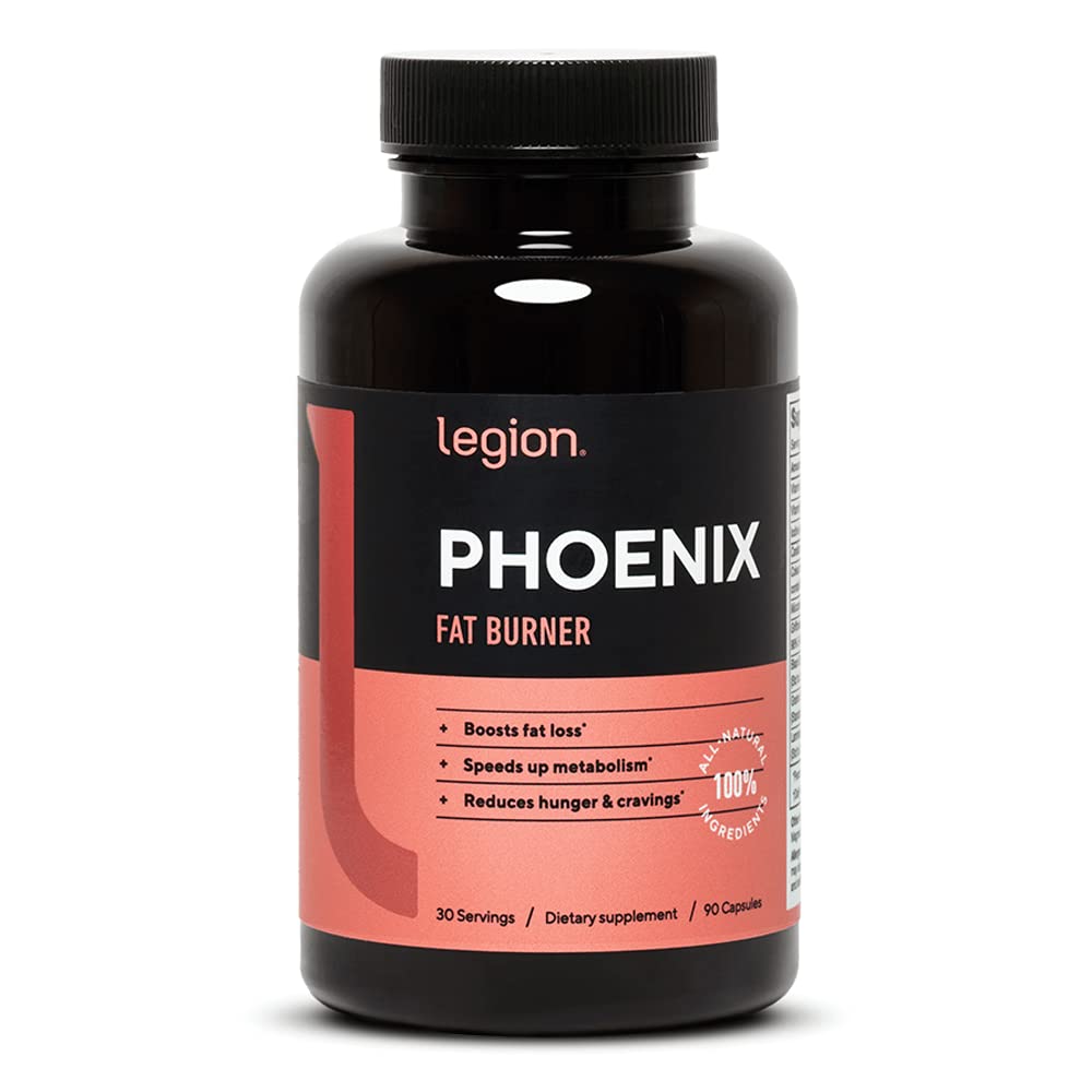 LEGION Phoenix termogene fedtforbrænder & vægtloss piller - 30 Servering, 90 Kapsler (koffein)