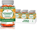 Lunakai C-vitamin Gummies for voksne og børn - Økologisk VIT C Vegansk Chewable Gummy Vitamin - 250 mg Voksen, Børn, Toddler Chews - 6 Pack