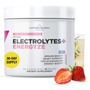 Livingood Daily Electrolytes Powder, Electrolytes Hydration Powder with Vitamin C, Taurine, D Ribose & FOS, Sugar Free Electrolyte Drink Mix, Keto, Gluten Free, Strawberry Lemonade, 30 Servere