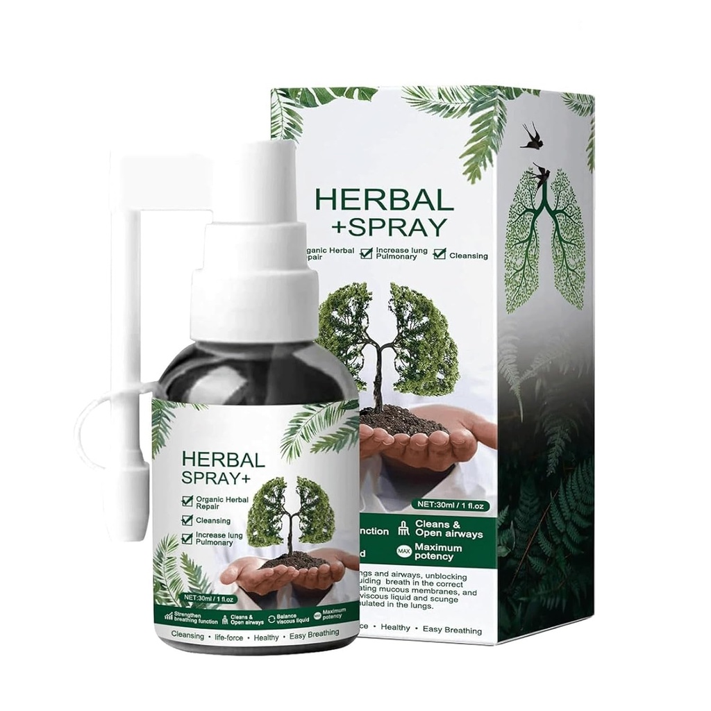 Herbal Lung Cleansing Spray, respinature, googeer Herbal Lung, Bedste Respinature Herbal Lung Cleanse Mist, Respi Nature Herbal Lung Cleanse Mist (1PCS)