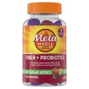 Metamucil Fiber Gummies for voksne med Probiotika til Bloating Relief, Ingen sukker tilsat Strawberry Kiwi BlackBerry Flavors, 5g Prebiotic Plant Based Fiber Supplement Blend, 90 Tæl