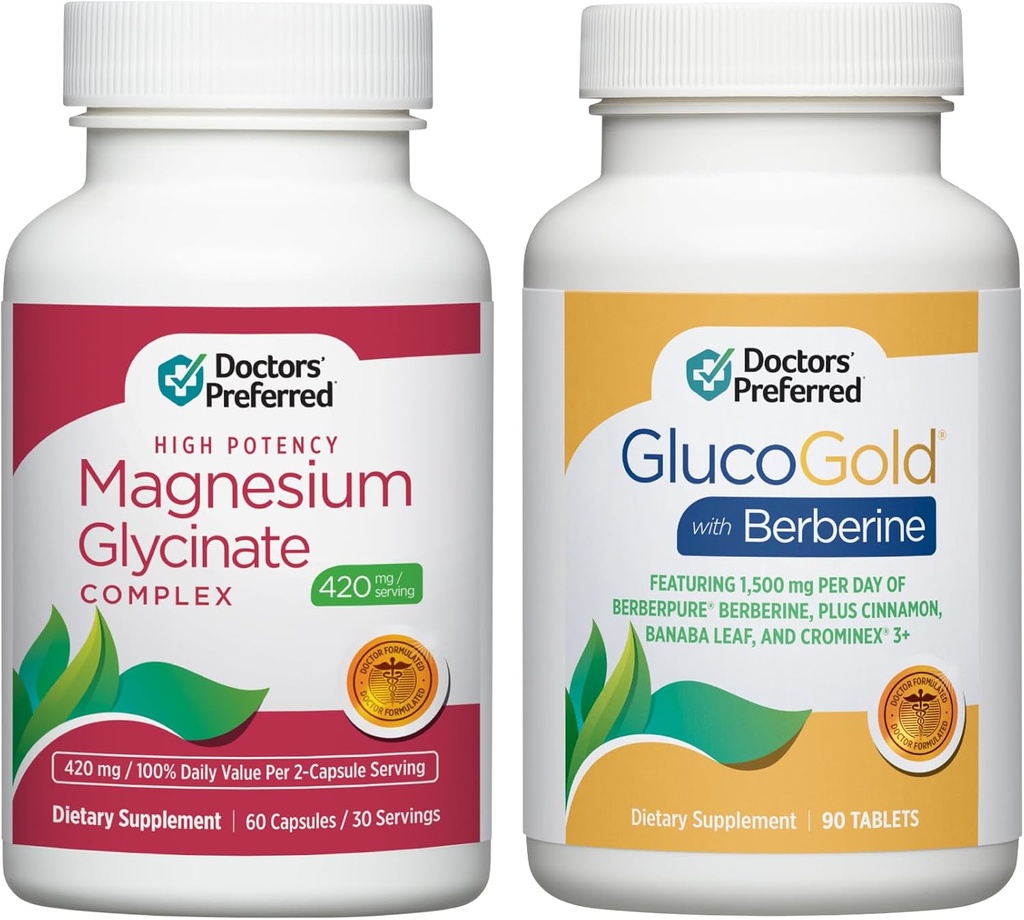 DOCTORS 'BEREDT GlucoGold med berberin og magnesiumglycinat supplement